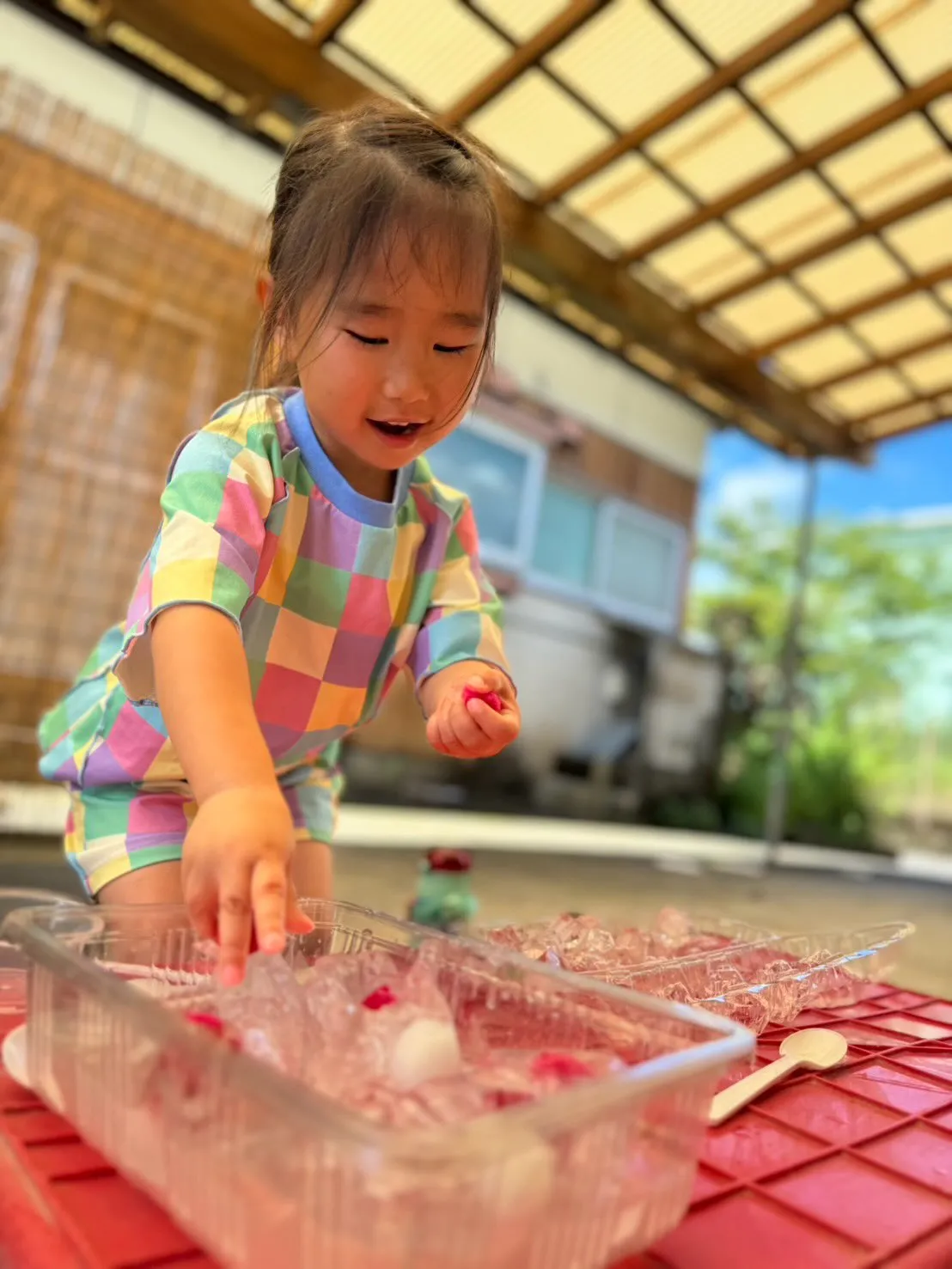 氷遊びって楽しい!🧊