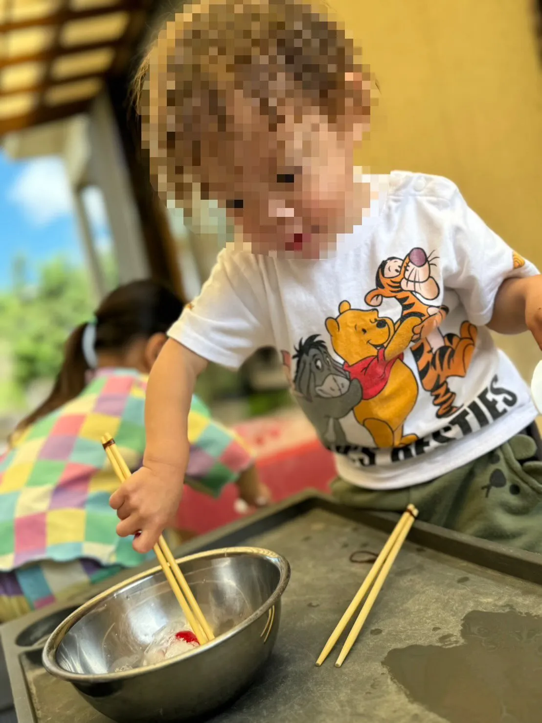 氷遊びって楽しい!🧊