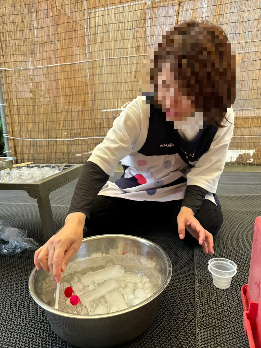 氷遊びって楽しい!🧊